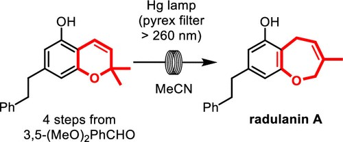 2,2-Dimethylchromene在流動中的光化學擴環(huán)促進植物毒性Radulanin A的全合成